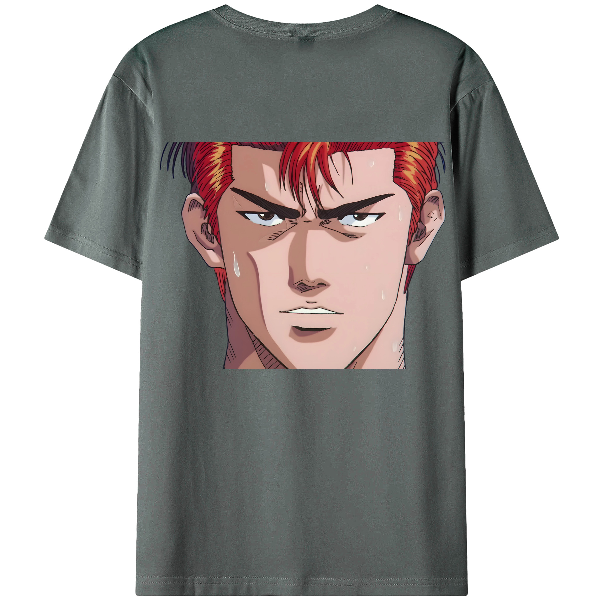 （画像用） SLAM DUNK／スラムダンク 綿100％ メンズ半袖Tシャツ（バックプリント） 通気性